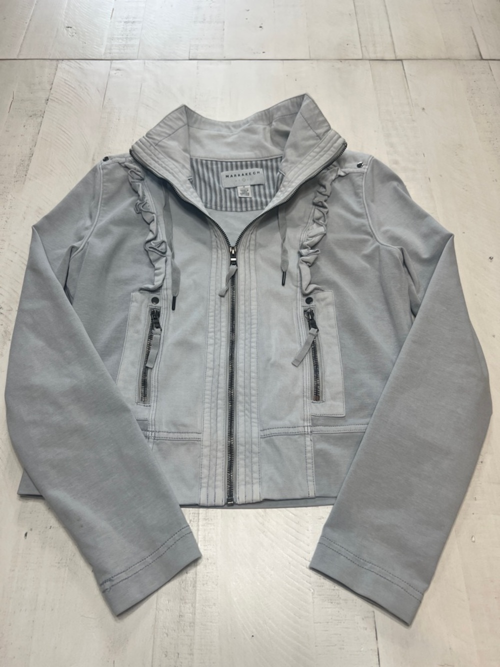 Anthropologie Marrakech Women's Gray Short Jacket‎ M